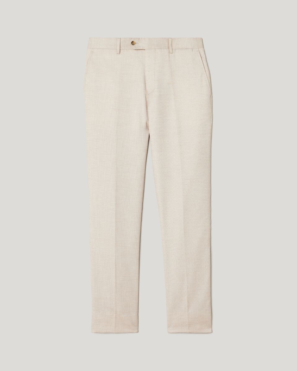 Slim Stretch Textured Tailored Pant, Natural, hi-res